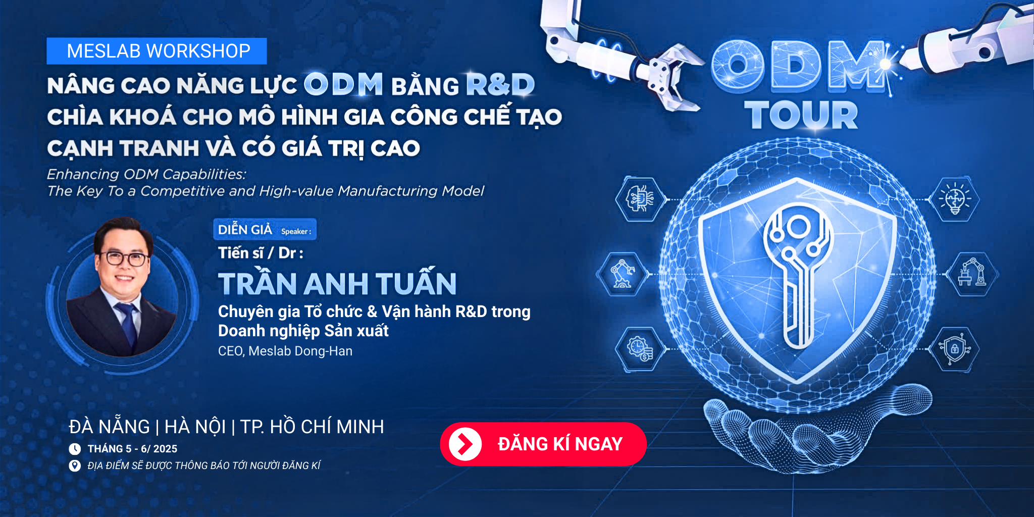 Meslab Workshop "ODM Tour": Nâng cao năng lực ODM để tăng sức cạnh tranh và giá trị sản phẩm bằng R&D.